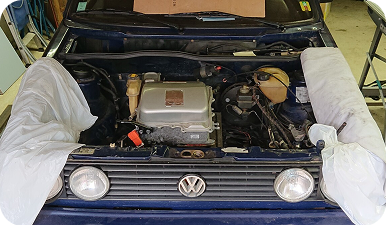 Retrait du moteur thermique dans le cadre d'une conversion électrique par retrofit