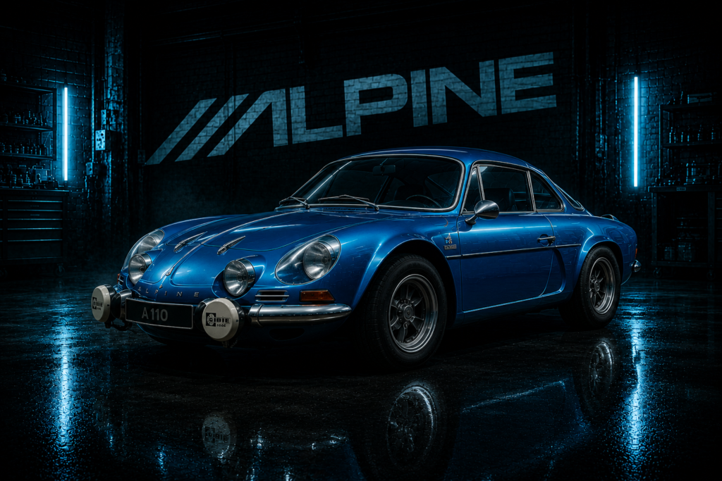 Alpine classique restaurée avec technologie moderne