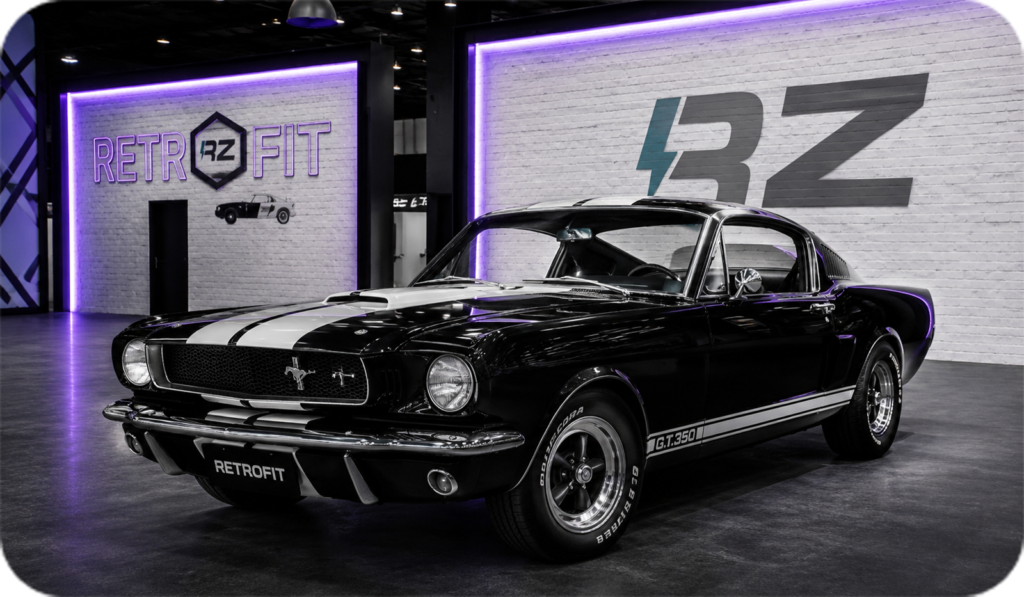 Mustang converti à l'énergie électrique